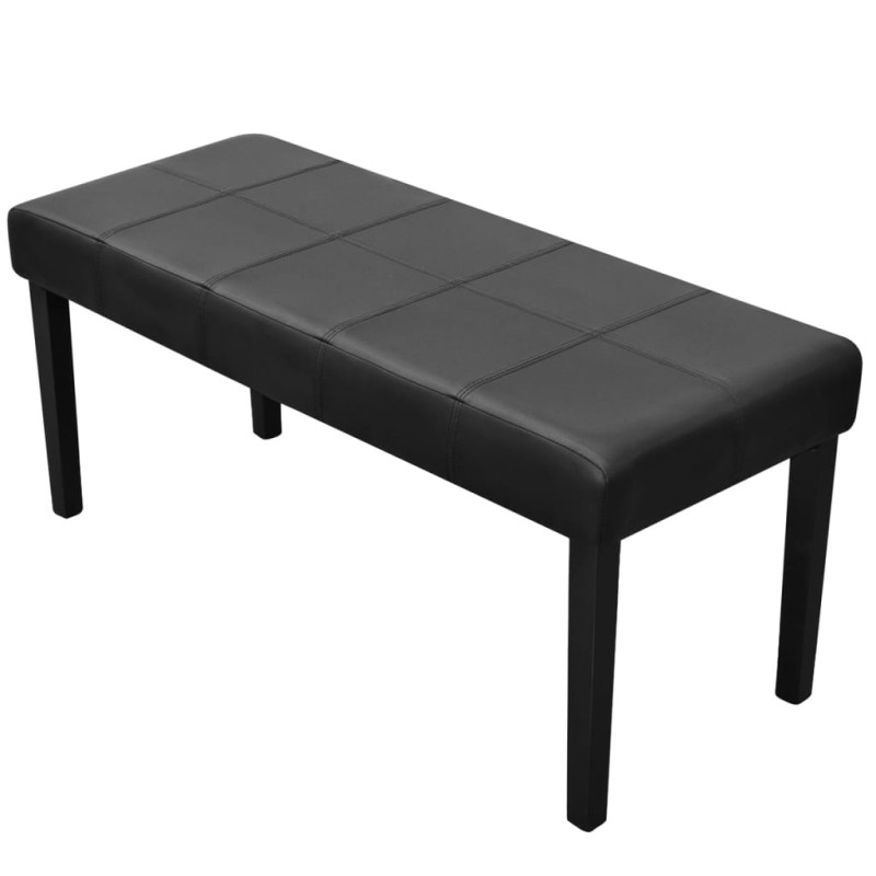 vidaXL Sitzbank Schwarz Hochwertiges Kunstleder vidaXL Sitzbank Schwarz Hochwertiges Kunstleder