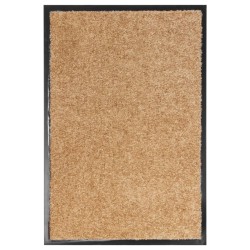 vidaXL Fußmatte Waschbar Creme 40x60 cm