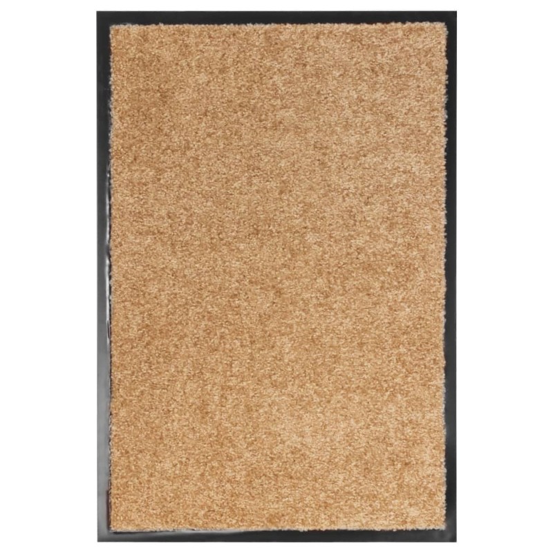 vidaXL Fußmatte Waschbar Creme 40x60 cm vidaXL Fußmatte Waschbar Creme 40x60 cm