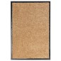 vidaXL Fußmatte Waschbar Creme 40x60 cm vidaXL Fußmatte Waschbar Creme 40x60 cm