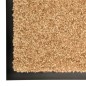 vidaXL Fußmatte Waschbar Creme 40x60 cm vidaXL Fußmatte Waschbar Creme 40x60 cm