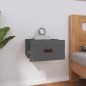 vidaXL Wand-Nachttisch Grau 40x29,5x22 cm vidaXL Wand-Nachttisch Grau 40x29,5x22 cm
