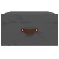 vidaXL Wand-Nachttisch Grau 40x29,5x22 cm vidaXL Wand-Nachttisch Grau 40x29,5x22 cm