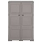 vidaXL Kunststoffschrank 79x43x125 cm Holzdesign Grau vidaXL Kunststoffschrank 79x43x125 cm Holzdesign Grau
