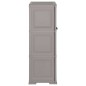 vidaXL Kunststoffschrank 79x43x125 cm Holzdesign Grau vidaXL Kunststoffschrank 79x43x125 cm Holzdesign Grau