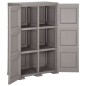 vidaXL Kunststoffschrank 79x43x125 cm Holzdesign Grau vidaXL Kunststoffschrank 79x43x125 cm Holzdesign Grau