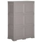 vidaXL Kunststoffschrank 79x43x125 cm Holzdesign Grau vidaXL Kunststoffschrank 79x43x125 cm Holzdesign Grau