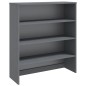 vidaXL Highboard-Oberteil HAMAR Dunkelgrau 90x30x100 cm Massivholz vidaXL Highboard-Oberteil HAMAR Dunkelgrau 90x30x100 cm Massivholz
