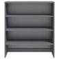 vidaXL Highboard-Oberteil HAMAR Dunkelgrau 90x30x100 cm Massivholz vidaXL Highboard-Oberteil HAMAR Dunkelgrau 90x30x100 cm Massivholz