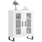 vidaXL Sideboard Hochglanz-Weiß 69,5x34x90 cm Holzwerkstoff vidaXL Sideboard Hochglanz-Weiß 69,5x34x90 cm Holzwerkstoff