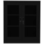 vidaXL Büroschrank Schwarz 90x40x105 cm Stahl vidaXL Büroschrank Schwarz 90x40x105 cm Stahl