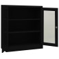vidaXL Büroschrank Schwarz 90x40x105 cm Stahl vidaXL Büroschrank Schwarz 90x40x105 cm Stahl