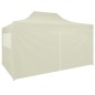 vidaXL Profi-Partyzelt Faltbar mit 4 Seitenwänden 3×4m Stahl Creme vidaXL Profi-Partyzelt Faltbar mit 4 Seitenwänden 3×4m Stahl Creme