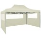 vidaXL Profi-Partyzelt Faltbar mit 4 Seitenwänden 3×4m Stahl Creme vidaXL Profi-Partyzelt Faltbar mit 4 Seitenwänden 3×4m Stahl Creme