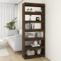 vidaXL Bücherregal/Raumteiler Räuchereiche 80x30x198 cm Holzwerkstoff vidaXL Bücherregal/Raumteiler Räuchereiche 80x30x198 cm Holzwerkstoff