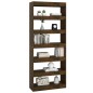 vidaXL Bücherregal/Raumteiler Räuchereiche 80x30x198 cm Holzwerkstoff vidaXL Bücherregal/Raumteiler Räuchereiche 80x30x198 cm Holzwerkstoff