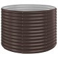vidaXL Hochbeet Pulverbeschichteter Stahl 100x100x68 cm Braun vidaXL Hochbeet Pulverbeschichteter Stahl 100x100x68 cm Braun