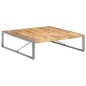 vidaXL Couchtisch 140x140x40 cm Raues Mangoholz