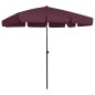 vidaXL Strandschirm Bordeauxrot 200x125 cm vidaXL Strandschirm Bordeauxrot 200x125 cm
