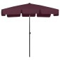 vidaXL Strandschirm Bordeauxrot 200x125 cm vidaXL Strandschirm Bordeauxrot 200x125 cm