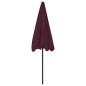 vidaXL Strandschirm Bordeauxrot 200x125 cm vidaXL Strandschirm Bordeauxrot 200x125 cm