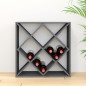 vidaXL Weinregal Grau 62x25x62 cm Massivholz Kiefer vidaXL Weinregal Grau 62x25x62 cm Massivholz Kiefer