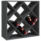 vidaXL Weinregal Grau 62x25x62 cm Massivholz Kiefer vidaXL Weinregal Grau 62x25x62 cm Massivholz Kiefer