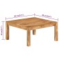 vidaXL Couchtisch 80x80x40 cm Massivholz Akazie vidaXL Couchtisch 80x80x40 cm Massivholz Akazie
