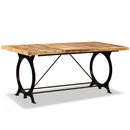 vidaXL Esszimmertisch Raues Mangoholz Massiv 180 cm