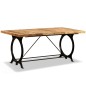 vidaXL Esszimmertisch Raues Mangoholz Massiv 180 cm vidaXL Esszimmertisch Raues Mangoholz Massiv 180 cm