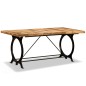 vidaXL Esszimmertisch Raues Mangoholz Massiv 180 cm vidaXL Esszimmertisch Raues Mangoholz Massiv 180 cm