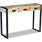 vidaXL Konsolentisch mit 3 Schubladen Mangoholz Massiv 110x35x78 cm vidaXL Konsolentisch mit 3 Schubladen Mangoholz Massiv 110x35x78 cm