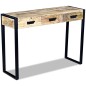 vidaXL Konsolentisch mit 3 Schubladen Mangoholz Massiv 110x35x78 cm vidaXL Konsolentisch mit 3 Schubladen Mangoholz Massiv 110x35x78 cm