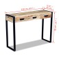 vidaXL Konsolentisch mit 3 Schubladen Mangoholz Massiv 110x35x78 cm vidaXL Konsolentisch mit 3 Schubladen Mangoholz Massiv 110x35x78 cm