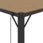 vidaXL Pavillon mit Lamellendach 3x3 m Taupe Stoff und Aluminium vidaXL Pavillon mit Lamellendach 3x3 m Taupe Stoff und Aluminium