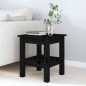 vidaXL Couchtisch Schwarz 35x35x40 cm Massivholz Kiefer vidaXL Couchtisch Schwarz 35x35x40 cm Massivholz Kiefer