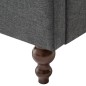 Chesterfield Sofa-Set 2-tlg. Stoffpolsterung Dunkelgrau Chesterfield Sofa-Set 2-tlg. Stoffpolsterung Dunkelgrau