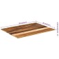 vidaXL Tischplatte Rechteckig 60x80 cm 15-16 mm Altholz Massiv vidaXL Tischplatte Rechteckig 60x80 cm 15-16 mm Altholz Massiv
