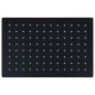 vidaXL Regenbrause Edelstahl 30x20 cm Rechteckig Schwarz vidaXL Regenbrause Edelstahl 30x20 cm Rechteckig Schwarz