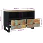 vidaXL TV-Schrank 70x33x46 cm Altholz Massiv vidaXL TV-Schrank 70x33x46 cm Altholz Massiv