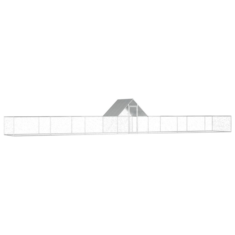 vidaXL Hühnerstall 14x2x2 m Verzinkter Stahl vidaXL Hühnerstall 14x2x2 m Verzinkter Stahl