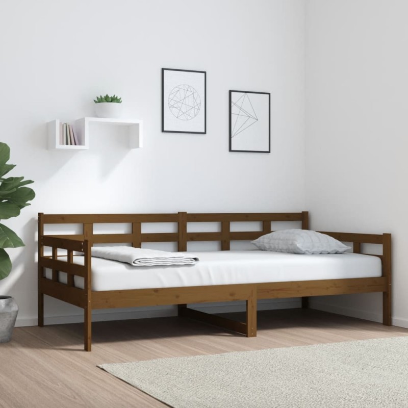 vidaXL Tagesbett Honigbraun Massivholz Kiefer 90x190 cm vidaXL Tagesbett Honigbraun Massivholz Kiefer 90x190 cm
