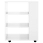 vidaXL Rollschrank Hochglanz-Weiß 60x35x75 cm Holzwerkstoff vidaXL Rollschrank Hochglanz-Weiß 60x35x75 cm Holzwerkstoff