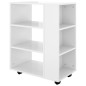 vidaXL Rollschrank Hochglanz-Weiß 60x35x75 cm Holzwerkstoff vidaXL Rollschrank Hochglanz-Weiß 60x35x75 cm Holzwerkstoff