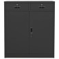 vidaXL Büroschrank Anthrazit 90x40x102 cm Stahl vidaXL Büroschrank Anthrazit 90x40x102 cm Stahl