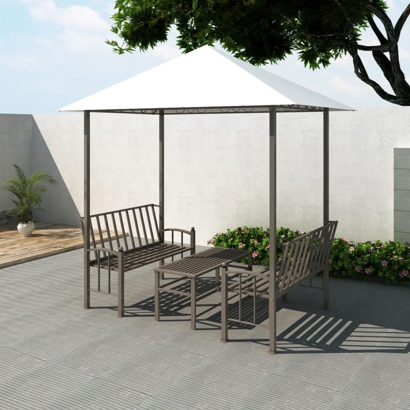 vidaXL Gartenpavillon mit Tisch und Bänken 2,5x1,5x2,4 m vidaXL Gartenpavillon mit Tisch und Bänken 2,5x1,5x2,4 m