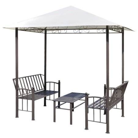 vidaXL Gartenpavillon mit Tisch und Bänken 2,5x1,5x2,4 m