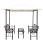 vidaXL Gartenpavillon mit Tisch und Bänken 2,5x1,5x2,4 m vidaXL Gartenpavillon mit Tisch und Bänken 2,5x1,5x2,4 m