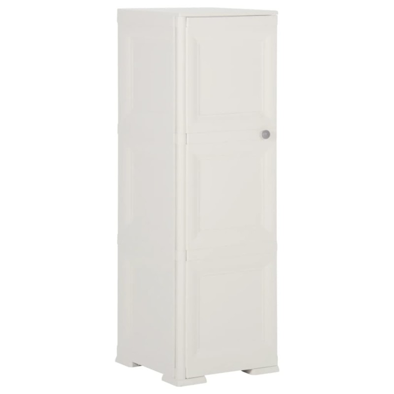 vidaXL Kunststoffschrank 40x43x125 cm Holzdesign Angora-Weiß vidaXL Kunststoffschrank 40x43x125 cm Holzdesign Angora-Weiß