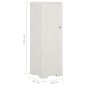 vidaXL Kunststoffschrank 40x43x125 cm Holzdesign Angora-Weiß vidaXL Kunststoffschrank 40x43x125 cm Holzdesign Angora-Weiß